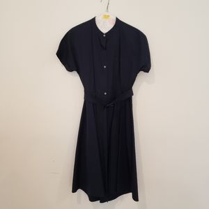 Theory Navy Cotton Summer Dress